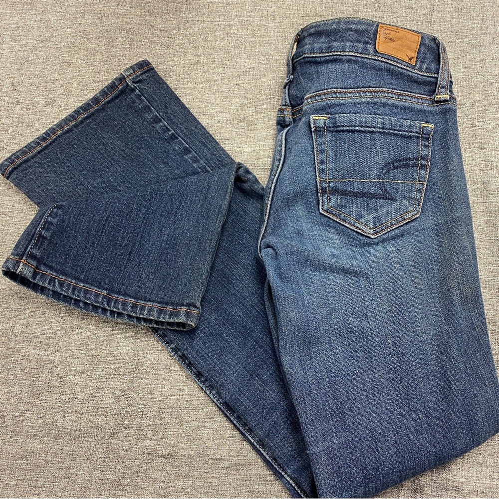 American Eagle favorite boyfriend stretch jeans womens 00 short